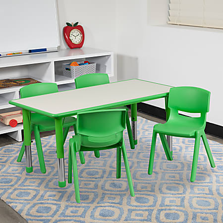 Plastic chair set discount of 4 with table