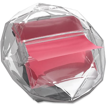 Post-it Pop-up Note Dispenser, Diamond Shaped for 3x3 Pop-up Notes - 3" x 3" - Silver