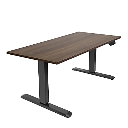 Mount-It! Dual-Motor Electric Standing Desk With Adjustable Height And 55"W Tabletop, Adrift