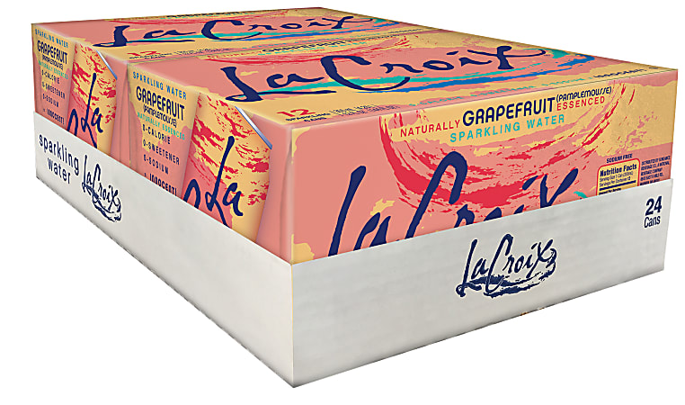 LaCroix® Core Sparkling Water with Natural Grapefruit Flavor, 12 Oz, Case of 24 Cans
