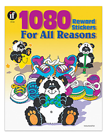 Instructional Fair Reward Stickers For All Reasons, 1 1/4" x 1", Multicolor, Pack Of 1,080