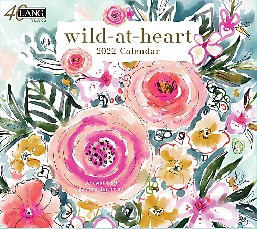 Lang Monthly Wall Calendar, 10”H x 13-7/16”W, Wild At Heart, January To December 2022