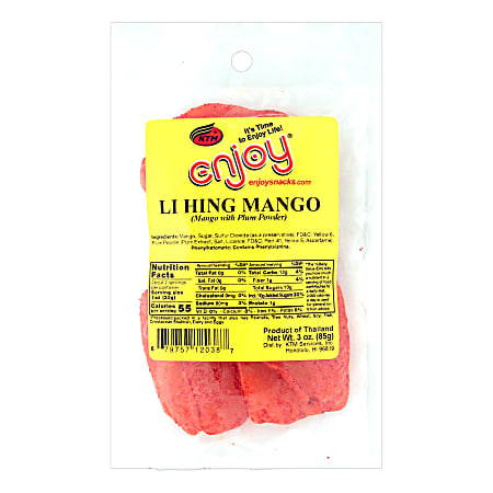 Enjoy Li Hing Mango, 3-Oz Bag