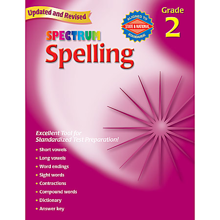 Carson-Dellosa Spectrum Spelling, Grade 2