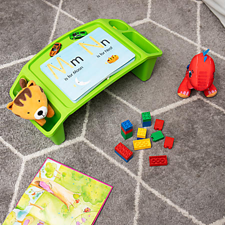 Mind Reader Sprout Collection Plastic Lap Desk with Side Storage ...