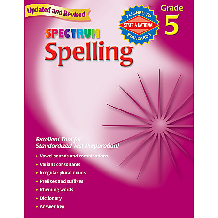 Carson-Dellosa Spectrum Spelling, Grade 5