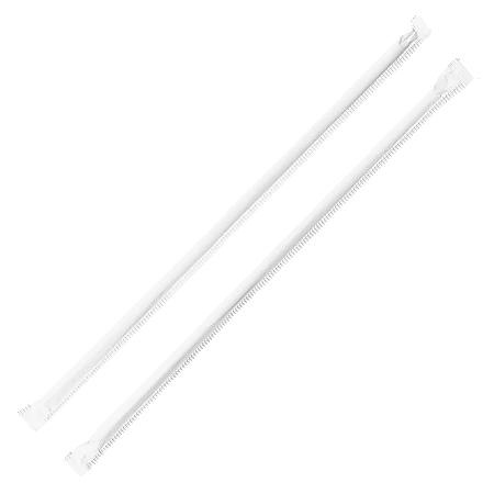 Genuine Joe Jumbo Translucent Straight Straws - 7.8 Genuine Joe Jumbo Translucent Straight Straws - 7.8