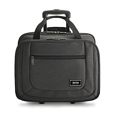Solo New York, Recycled PET Polyester, Bryant Recycled Rolling Case, 17.3" laptop, Gray