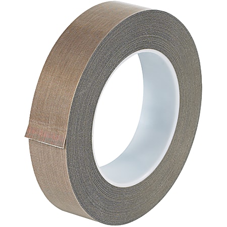 Office Depot® Brand PTFE Glass Cloth Tape, 10 Mils, 3" Core, 1" x 54', Brown