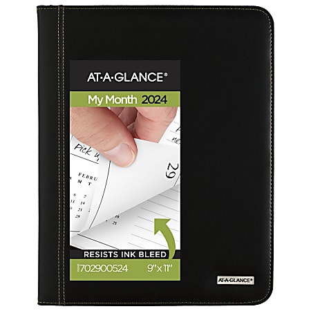 2024-2025 AT-A-GLANCE® Executive 13-Month Monthly Padfolio,