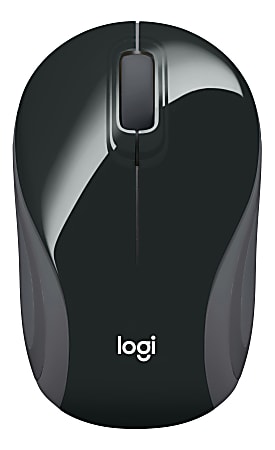 Logitech® M187 Mini Wireless Optical Mouse, Black, 910-005459