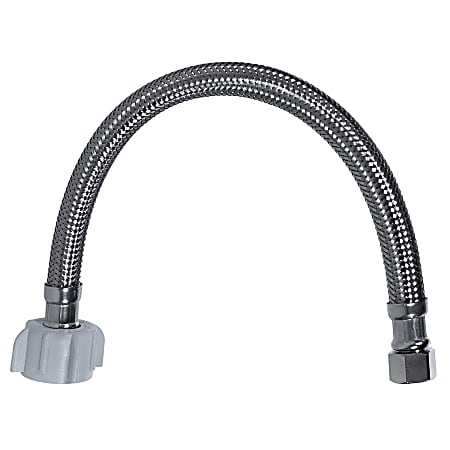 Certified Appliance Accessories® Braided Stainless-Steel Toilet Supply Line, 3/8" Female Compression x 7/8" Female Ballcock, 20", TC20