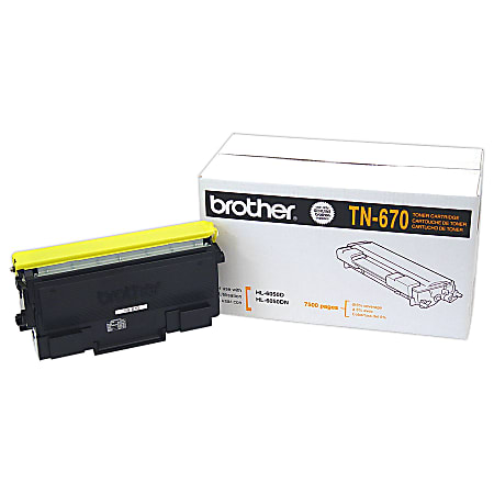Brother® TN-670 Black Toner Cartridge