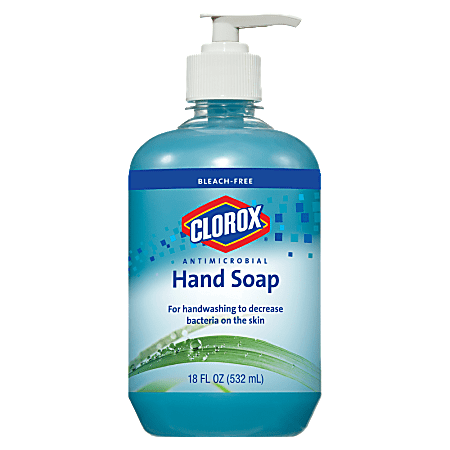 Clorox® Antimicrobial Hand Soap, Blue, 18 Oz