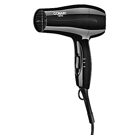 Conair® Hair Dryer, Mid-Size, Black