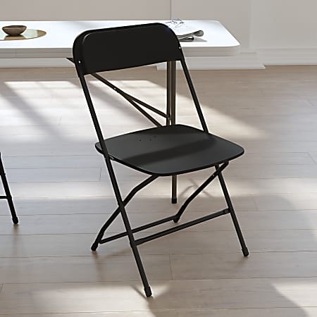 Flash Furniture Hercules Metal Folding Chair Black