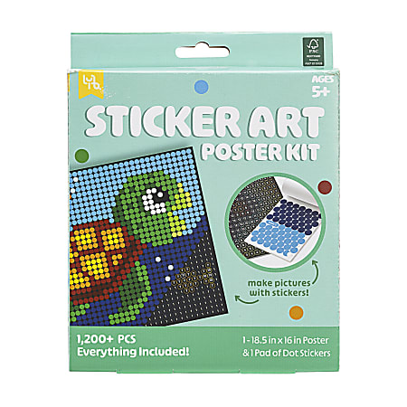 Little Yellow Bicycle&reg; Turtle Sticker Art Poster Kit