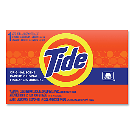 Tide Powder Laundry Detergent Vending Box, 1.5 Oz, Pack Of 156 Boxes