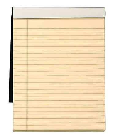 TOPS™ Docket Gold™ Premium Writing Pad, 8 1/2" x 11 3/4", Legal Ruled, 70 Sheets, Ivory