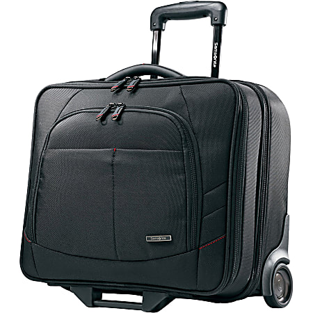 Samsonite Xenon 2 Mobile Office PFT (PerfectFit) for a 15.6" Screen, Tablet-Black - Polyester, Nylon, Ethylene Vinyl Acetate (EVA) Foam - Handle, Carrying Strap - 13.3" Height x 16.3" Width x 7.3" Depth