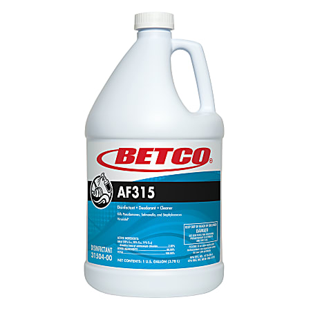 Betco® AF315 Disinfectant Cleaner, Citrus Floral Scent, 128 Oz Bottle, Case Of 4