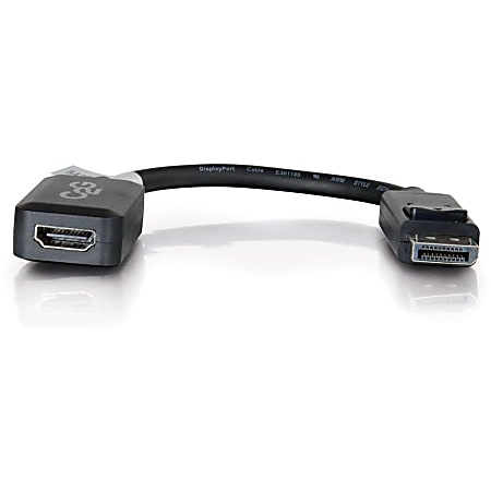 thumbnail image 2 of DisplayPort To HDMI Cable Adapter 6ft – 1080p 60Hz, Gold Plated, 18Gbps – PC To HDTV 2 of 5