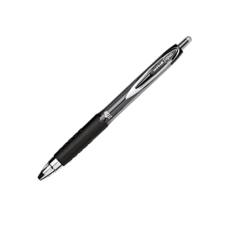 uni-ball® Signo Gel 207™ Retractable Gel Pen, Medium Point, 0.7 mm, Black Translucent Barrel, Black Ink