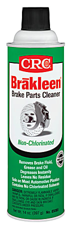 CRC Brakleen® Non-Chlorinated Brake Parts Cleaner, 14 Oz Can, Case Of 12