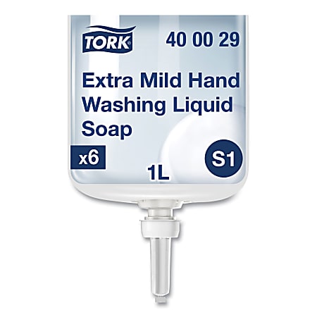 Tork® Premium Extra Mild Soap Refill, Unscented, 1 L, 6/Carton
