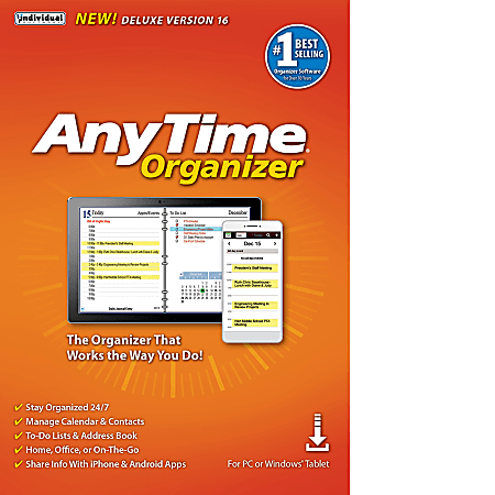 AnyTime® Organizer Deluxe 16, Download