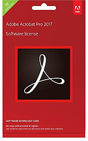 Adobe® Acrobat® Pro 2017, Product Key