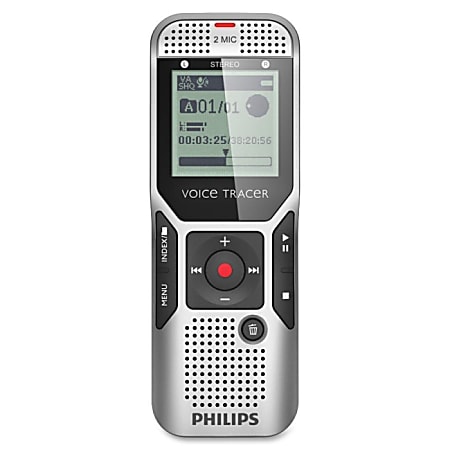 Philips Voice Tracer Digital Recorder with 2Mic Stereo Recording