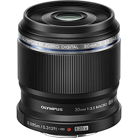 Olympus M.ZUIKO DIGITAL - 30 mm - f/3.5 - Macro Fixed Lens for Micro Four Thirds - Designed for Digital Camera - 46 mm Attachment - 1.25x Magnification - 2.4" Length - 2.2" Diameter
