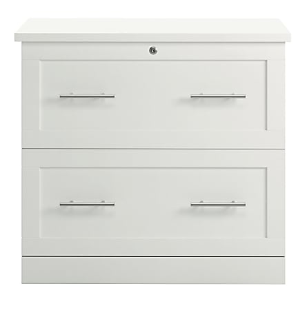 Realspace 29 716 W x 18 12 D Lateral 2 Drawer File Cabinet White