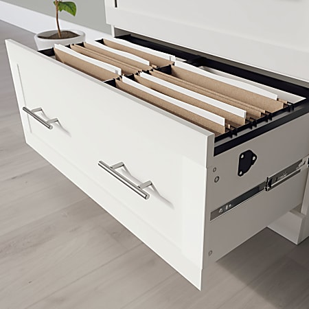 Realspace 29 716 W x 18 12 D Lateral 2 Drawer File Cabinet White