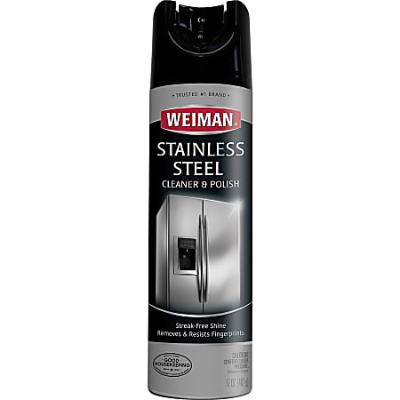 Weiman® Stainless Steel Cleaner And Polish Aerosol Spray, 17 Oz Can