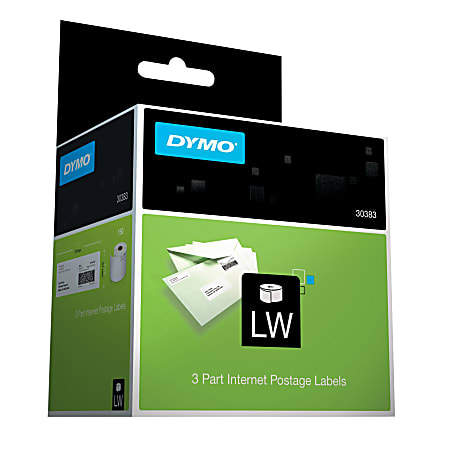DYMO® LabelWriter® 30383 Internet Postage Label, 3-Part, For All Mailings, Box Of 150