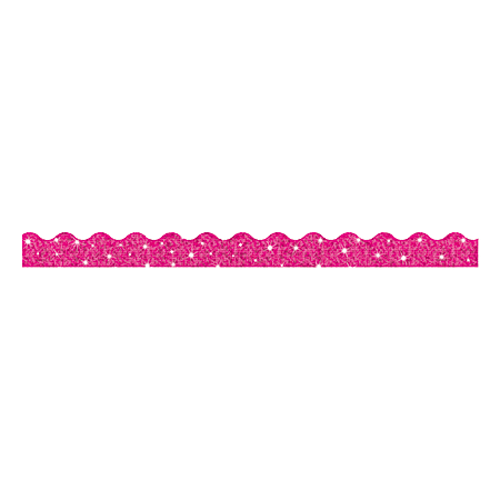 TREND Sparkle Terrific Trimmers, 2 1/4" x 39", Hot Pink, Pack Of 10