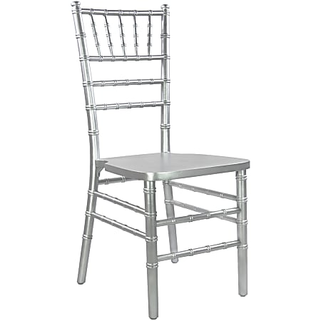 Flash Furniture Advantage Wood Chiavari Chair, Silver