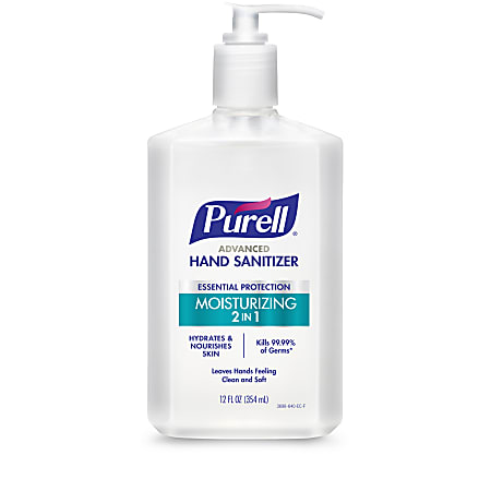 Purell® 2-In-1 Moisturizing Advanced Gel Hand Sanitizer, 12 Fl Oz