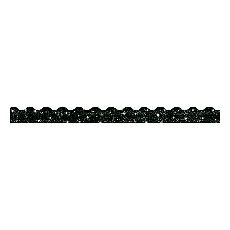 TREND Sparkle Terrific Trimmers, 2 1/4" x 39", Black, Pack Of 10