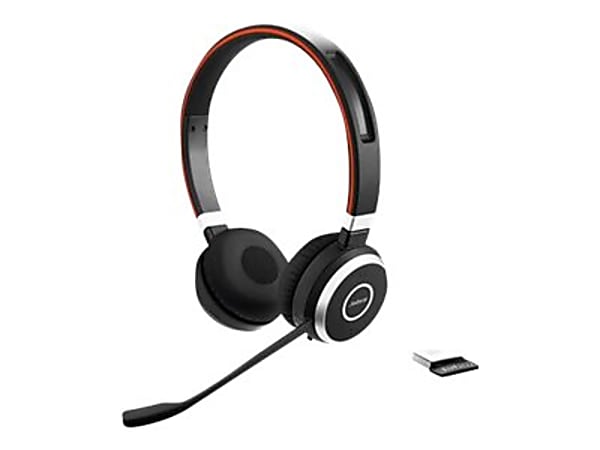 Jabra Evolve 65 UC Stereo (SME) - Headset - on-ear - Bluetooth - wireless - USB - noise isolating