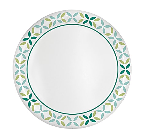 Highmark® Paper Plates, 6-3/4", Printed White, Pack Of 125