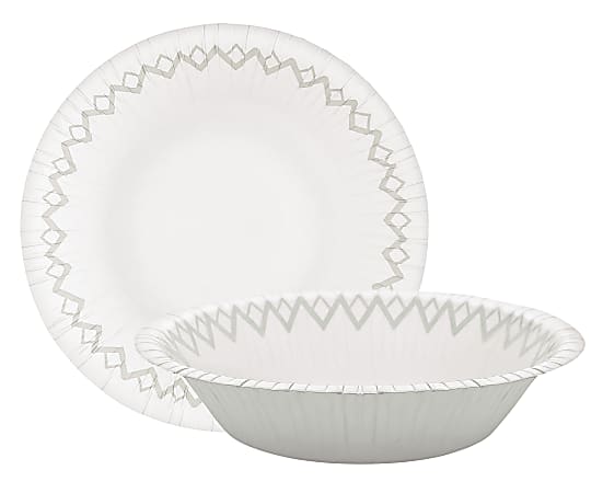 Highmark® Paper Bowls, 14.9 oz, Printed White, Pack Of 125