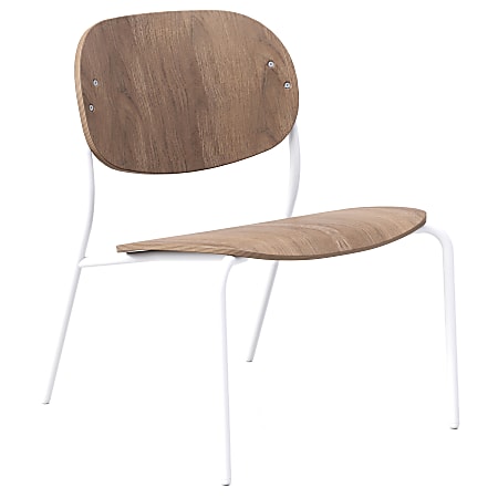 KFI Studios Tioga Laminate Guest Lounge Chair, Beech/White