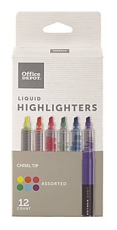 Sharpie Liquid Highlighters, Chisel Tip