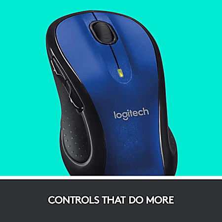 Logitech® M510 Wireless Laser Mouse, Deep Blue, 910-002533