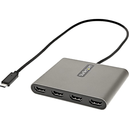 StarTech.com USB C To 4 HDMI Adapter / External Video And Graphics Card