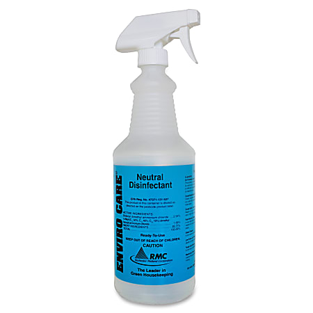 RMC Neutral Disinfectant Spray Bottle - 48 / Carton - Frosted Clear - Plastic RMC Neutral Disinfectant Spray Bottle - 48 / Carton - Frosted Clear - Plastic