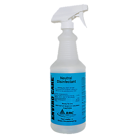 RMC Neutral Disinfectant Spray Bottle - 48 / Carton - Frosted Clear - Plastic RMC Neutral Disinfectant Spray Bottle - 48 / Carton - Frosted Clear - Plastic